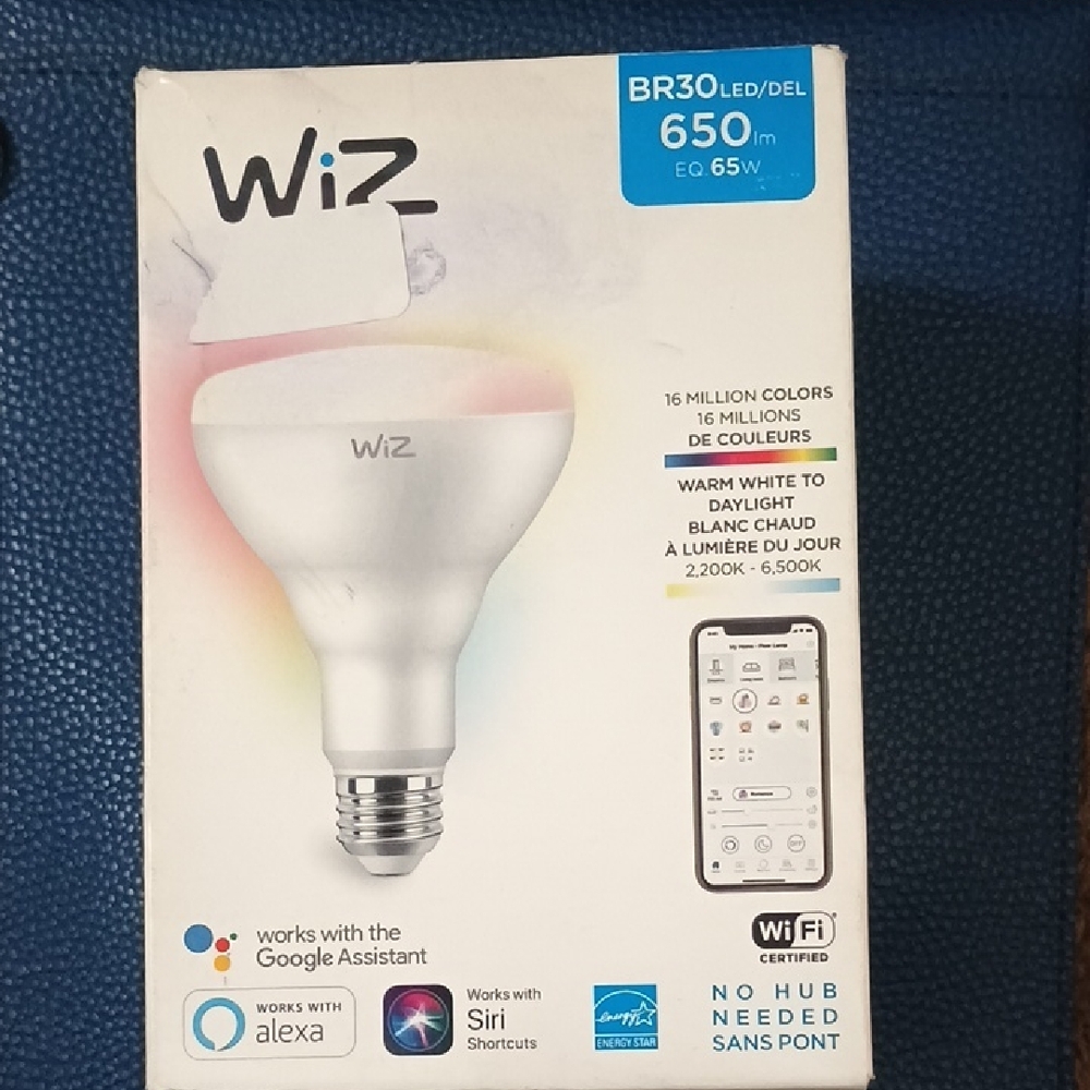 WiZ BR30 LED Smart Bulb - White with Color